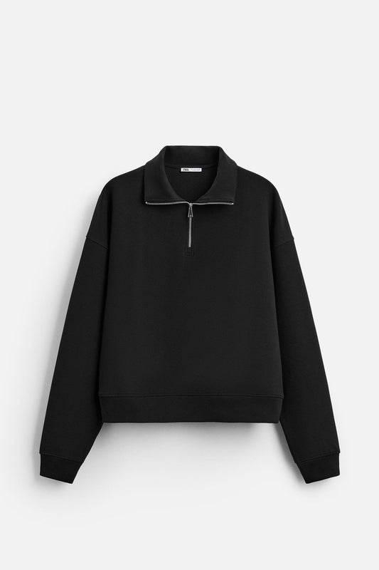 QUARTER-ZIP SWEATSHIRT